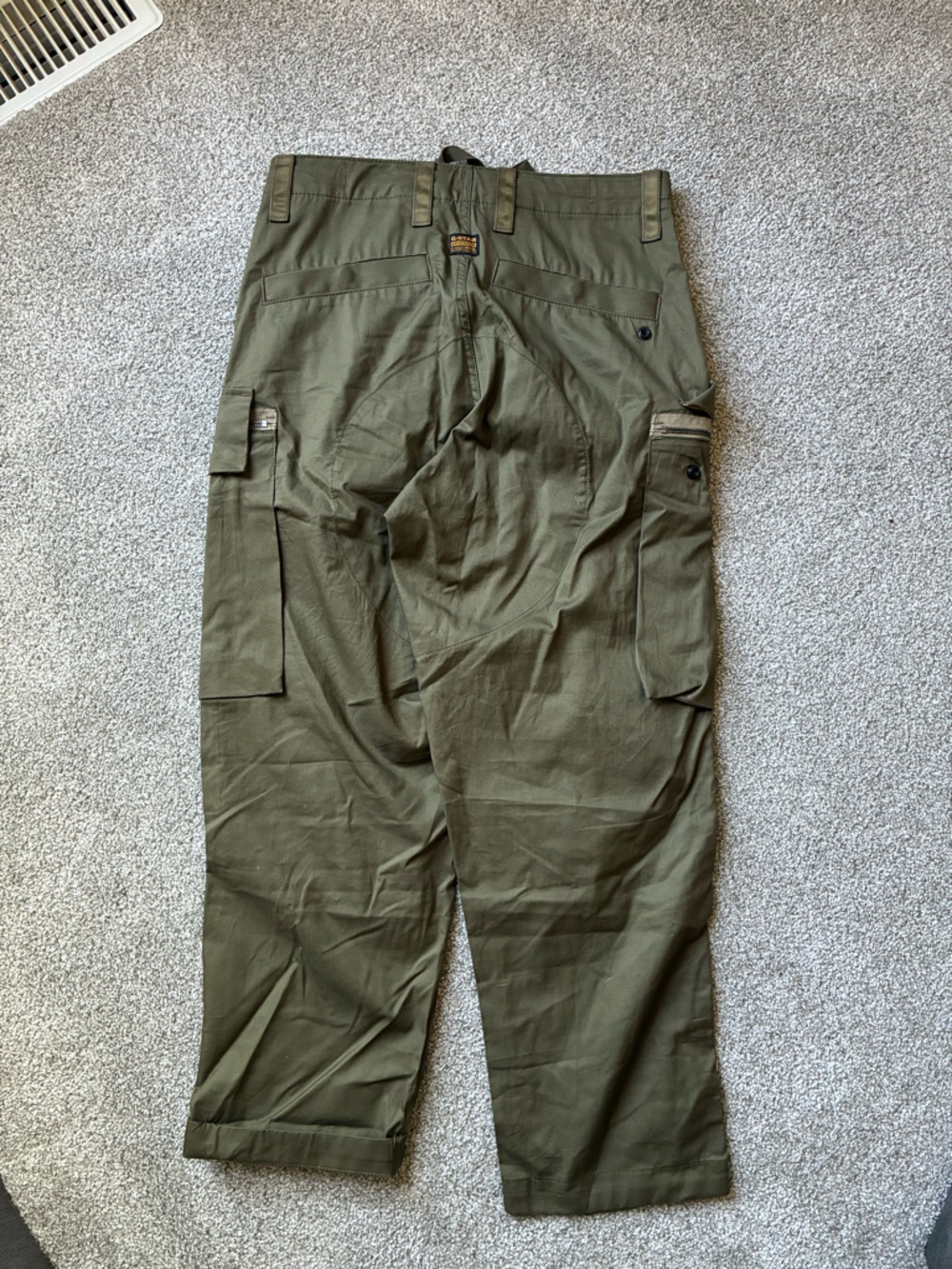 G-Star Olive Green Cargo Pants - Picture 5 of 11